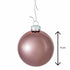 Decosy® Christmas baubles Glass set 32 ​​pieces - 60 mm diameter - Smokey Rose