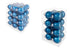 Decosy® Petrol Combi Kerstballen Glas 52 stuks - 36x 60mm en 16x 80mm