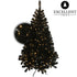 Black Christmas tree Excellent Trees® LED Stavanger Black 150 cm illuminated
