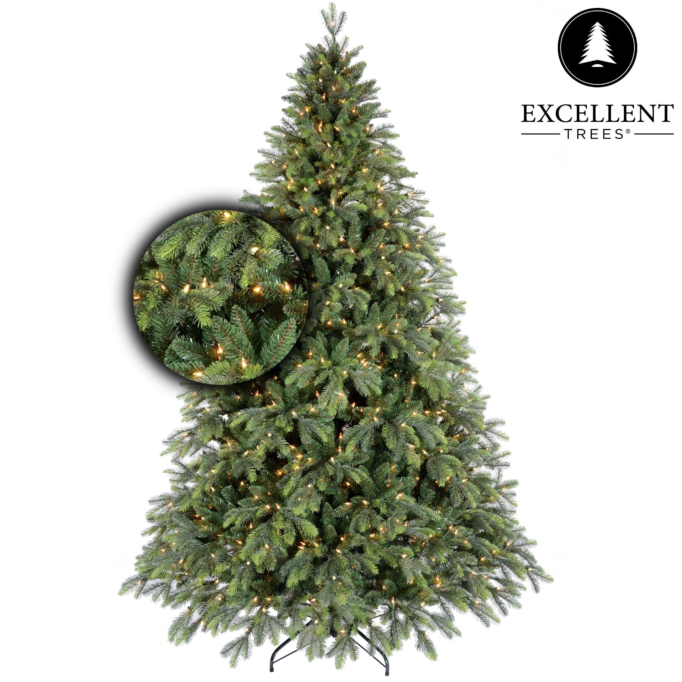 Premium Christmas tree Excellent Trees® LED Kalmar 210 cm with lighting - 450 Lights