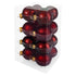 Decosy® Dark Red Combi Weihnachtskugeln Glas 32 Stück - 60 mm - Rot