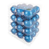 Decosy® Petrol Kerstballen Glas 48 stuks - 32x 60mm en 16x 80mm